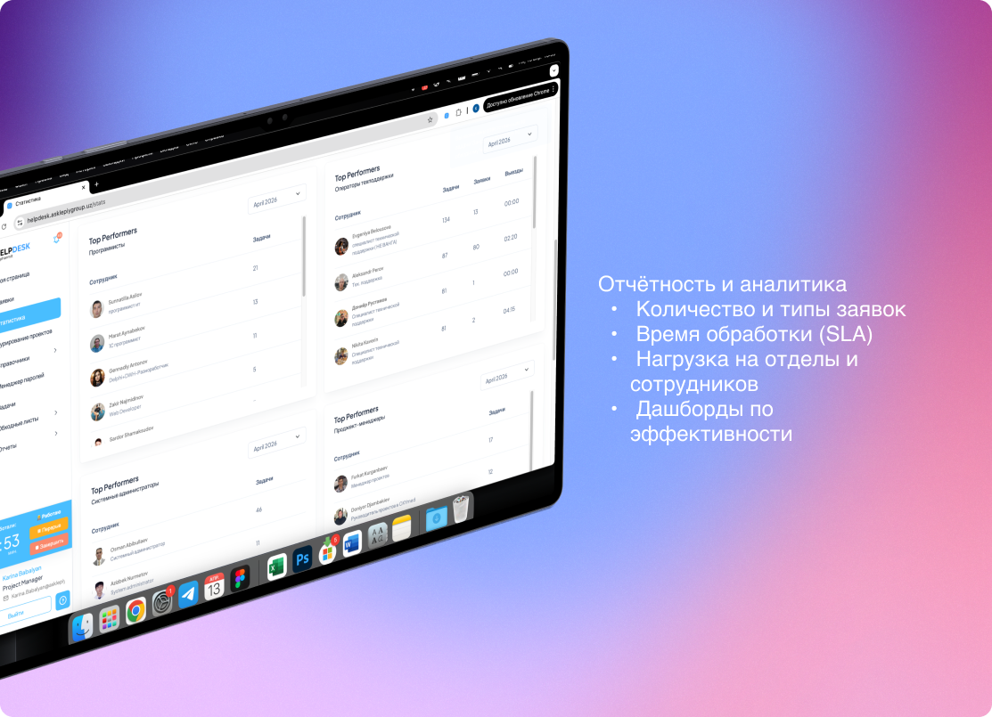 Task-менеджер Help Desk
